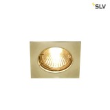 SLV 1002206 PIKA QPAR51 quadratisch Indoor Deckeneinbauleuchte messing starr max. 50W