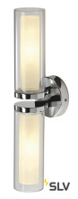 SLV 1002229 WL 106 Wandleuchte doppel Glas chrom 2xE14