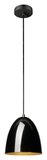 SLV PARA CONE 20, Pendelleuchte, Pendellänge 250cm, E27, 1x max. 60W, schwarz / gold 1008129