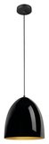 SLV PARA CONE 30, Pendelleuchte, Pendellänge 250cm, E27, 1x max. 60W, schwarz / gold 1008131
