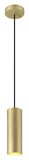 SLV ENOLA, Pendelleuchte, Pendellänge 150cm, E27, 1x max. 50W, matt gold 1008134