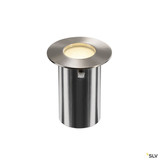 SLV 1008842 TRAIL-LITE® 60, Single, Bodeneinbauleuchte, 3000K, IP67, rund, edelstahl / aluminium