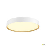 SLV 1008923 DECONA 42, CL, PHASE, Deckenaufbauleuchte, rund, 3000/4000K, 23 W, weiß / gold