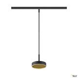 SLV 1009018 GRIP! FLAT, 48V Pendelleuchte, DALI, Pendellänge 200 cm, 2700/3000 K, schwarz / gold