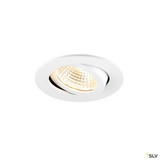 SLV 1009020 NEW TRIA® 68, Deckeneinbauleuchte, PHASE, AIRTIGHT, rund, 2700 K, 7.5 W, weiß