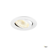 SLV 1009022 NEW TRIA® 68, Deckeneinbauleuchte, PHASE, AIRTIGHT, rund, 3000 K, 7.5 W, weiß