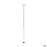 SLV 1009061 GRIP! S, Pendelleuchte, PHASE, Pendellänge 200 cm, 3000 K, 29°, weiß / schwarz