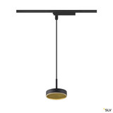 SLV 1009133 GRIP! FLAT, 1~ Pendelleuchte, PHASE, Pendellänge 200 cm, 2700/3000 K, schwarz / gold