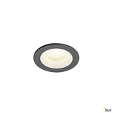 SLV 1009308 NUMINOS® XS, Deckeneinbauleuchte, 4000 K, 20°, IP20, rund, schwarz / weiß