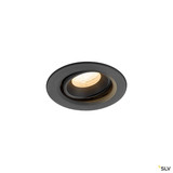 SLV 1009328 NUMINOS® MOVE XS, Deckeneinbauleuchte, 2700 K, 40°, IP20, rund, schwarz