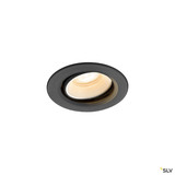 SLV 1009332 NUMINOS® MOVE XS, Deckeneinbauleuchte, 2700 K, 55°, IP20, rund, schwarz / weiß
