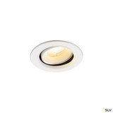 SLV 1009356 NUMINOS® MOVE XS, Deckeneinbauleuchte, 3000 K, 40°, IP20, rund, weiß