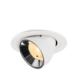 SLV 1009411 NUMINOS GIMBLE S, Deckeneinbauleuchte weiß/chrom 3000K 40°