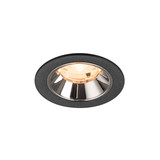 SLV 1009435 NUMINOS S, Deckeneinbauleuchte schwarz/chrom 2700K 20°