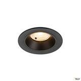 SLV 1009436 NUMINOS® S, Deckeneinbauleuchte, 2700 K, 40°, IP20, rund, schwarz