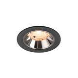 SLV 1009438 NUMINOS S, Deckeneinbauleuchte schwarz/chrom 2700K 40°