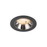 SLV 1009441 NUMINOS S, Deckeneinbauleuchte schwarz/chrom 2700K 55°