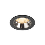 SLV 1009459 NUMINOS S, Deckeneinbauleuchte schwarz/chrom 3000K 55°