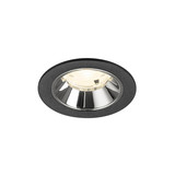SLV 1009471 NUMINOS S, Deckeneinbauleuchte schwarz/chrom 4000K 20°