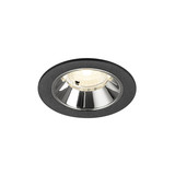 SLV 1009474 NUMINOS S, Deckeneinbauleuchte schwarz/chrom 4000K 40°