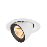 SLV 1009550 NUMINOS GIMBLE M, Deckeneinbauleuchte weiß/schwarz 2700K 20°