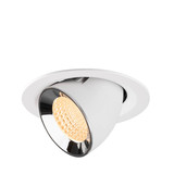 SLV 1009558 NUMINOS GIMBLE M, Deckeneinbauleuchte weiß/chrom 2700K 55°