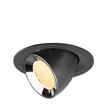 SLV 1009564 NUMINOS GIMBLE M, Deckeneinbauleuchte schwarz/chrom 3000K 40°