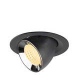 SLV 1009567 NUMINOS GIMBLE M, Deckeneinbauleuchte schwarz/chrom 3000K 55°