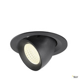 SLV 1009583 NUMINOS® GIMBLE M, Deckeneinbauleuchte,, 4000 K, 55°, schwarz