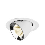 SLV 1009588 NUMINOS GIMBLE M, Deckeneinbauleuchte weiß/chrom 4000K 20°