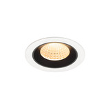 SLV 1009610 NUMINOS M, Deckeneinbauleuchte weiß/schwarz 2700K 55°