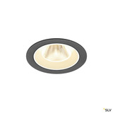 SLV 1009614 NUMINOS® M, Deckeneinbauleuchte, 3000 K, 20°, IP20, rund, schwarz / weiß