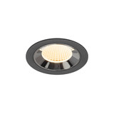 SLV 1009618 NUMINOS M, Deckeneinbauleuchte schwarz/chrom 3000K 40°