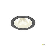 SLV 1009632 NUMINOS® M, Deckeneinbauleuchte, 4000 K, 20°, IP20, rund, schwarz / weiß