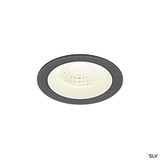 SLV 1009638 NUMINOS® M, Deckeneinbauleuchte, 4000 K, 55°, IP20, rund, schwarz / weiß