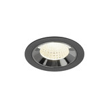SLV 1009639 NUMINOS M, Deckeneinbauleuchte schwarz/chrom 4000K 55°