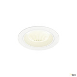 SLV 1009644 NUMINOS® M, Deckeneinbauleuchte, 4000 K, 40°, IP20, rund, weiß