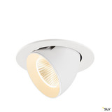 SLV 1009716 NUMINOS® GIMBLE L, Deckeneinbauleuchte, 2700 K, 40°, IP20, rund, weiß