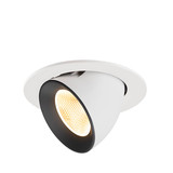 SLV 1009730 NUMINOS GIMBLE L, Deckeneinbauleuchte weiß/schwarz 3000K 20°