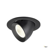 SLV 1009742 NUMINOS® GIMBLE L, Deckeneinbauleuchte, 4000 K, 40°, IP20, rund, schwarz