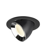 SLV 1009747 NUMINOS GIMBLE L, Deckeneinbauleuchte schwarz/chrom 4000K 55°