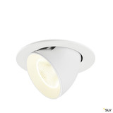 SLV 1009749 NUMINOS® GIMBLE L, Deckeneinbauleuchte, 4000 K, 20°, IP20, rund, weiß