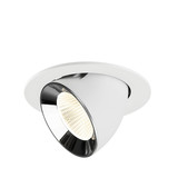 SLV 1009753 NUMINOS GIMBLE L, Deckeneinbauleuchte weiß/chrom 4000K 40°
