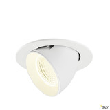 SLV 1009755 NUMINOS® GIMBLE L, Deckeneinbauleuchte, 4000 K, 55°, IP20, rund, weiß