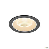 SLV 1009760 NUMINOS® L, Deckeneinbauleuchte, 2700 K, 40°, IP20, rund, schwarz / weiß