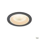 SLV 1009763 NUMINOS® L, Deckeneinbauleuchte, 2700 K, 55°, IP20, rund, schwarz / weiß