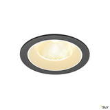 SLV 1009775 NUMINOS® L, Deckeneinbauleuchte, 3000 K, 20°, IP20, rund, schwarz / weiß
