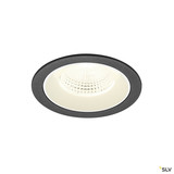 SLV 1009799 NUMINOS® L, Deckeneinbauleuchte, 4000 K, 55°, IP20, rund, schwarz / weiß