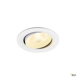 SLV 1009841 NUMINOS® MOVE L, Deckeneinbauleuchte, 3000 K, 40°, IP20, rund, weiß