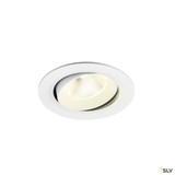 SLV 1009856 NUMINOS® MOVE L, Deckeneinbauleuchte, 4000 K, 20°, IP20, rund, weiß